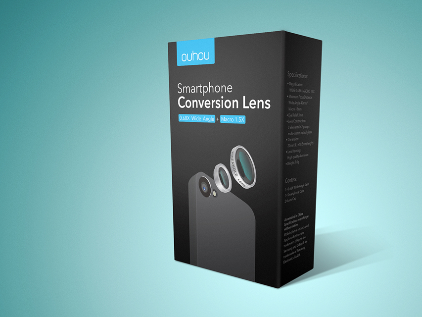 尚丞设计-案例分享-产品及包装-手机镜头数码产品包装设计ouhou Coversion 